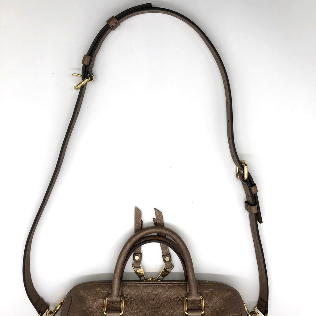 LOUIS VUITTON Speedy 25 Bandoulière M41019 Shoulder Bag Monogram Empreinte Brown Women's