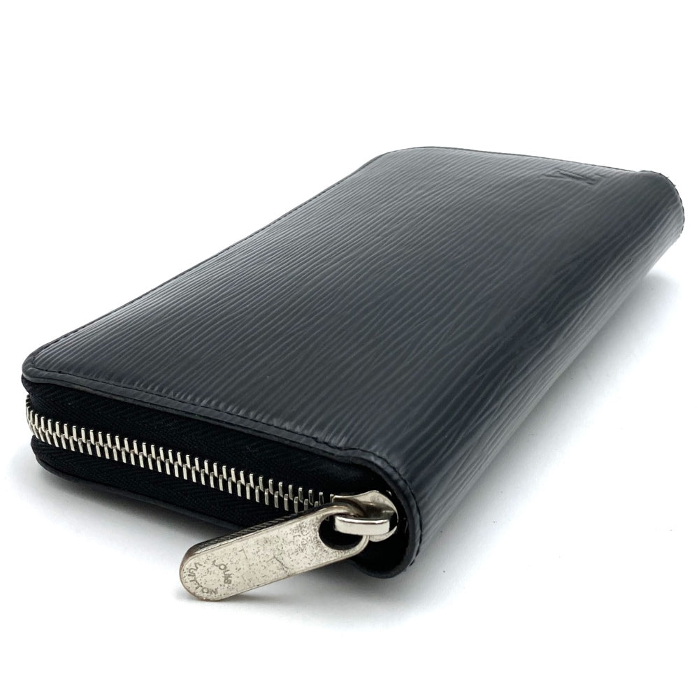 LOUIS VUITTON Louis Vuitton Zippy Wallet Round Long Wallet Epi Leather Noir Silver Hardware Black M60072 Men's Women's Fashion