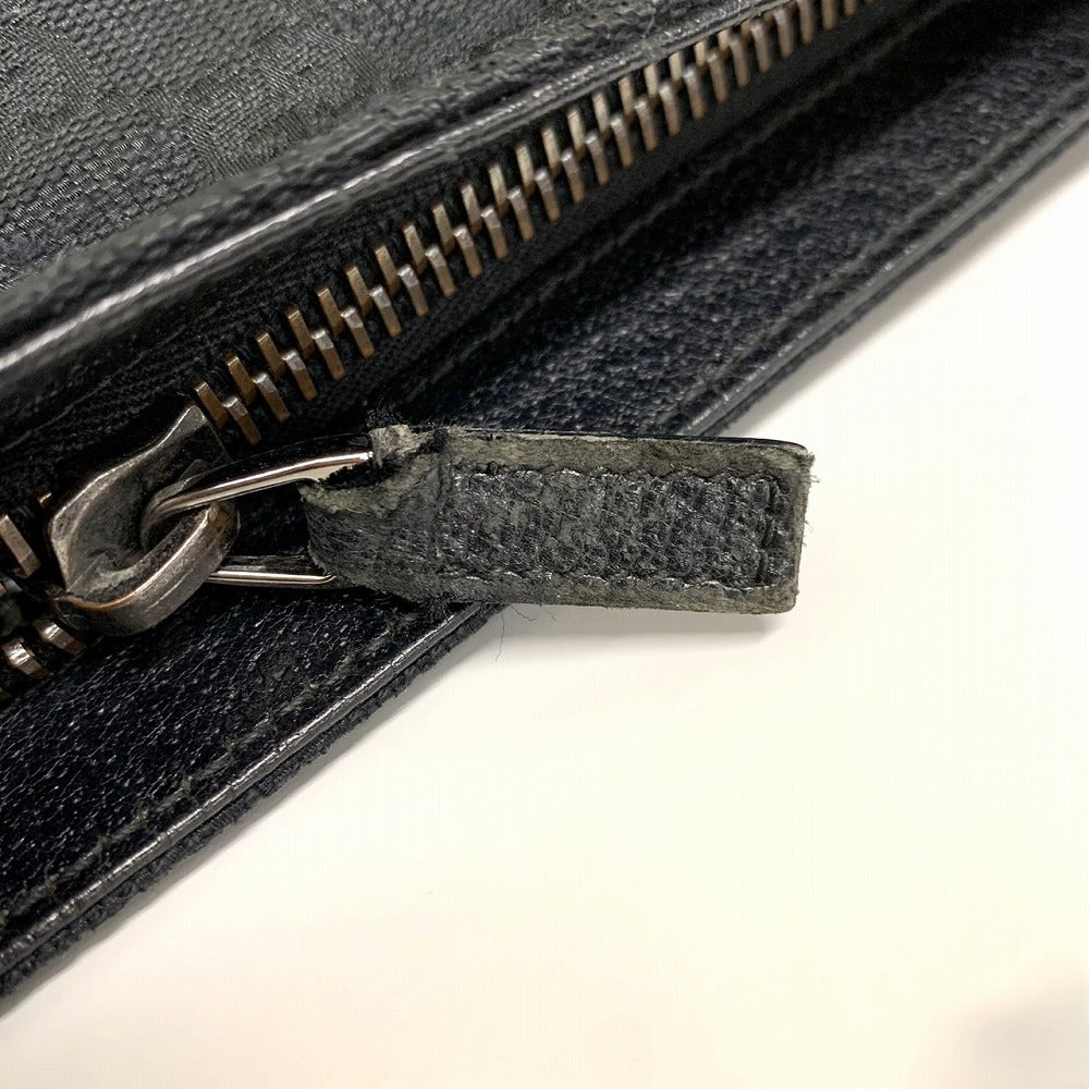 GUCCI 122793 Shoulder Bag, Crossbody Bag, Slim, Black, GG Line, GG Canvas