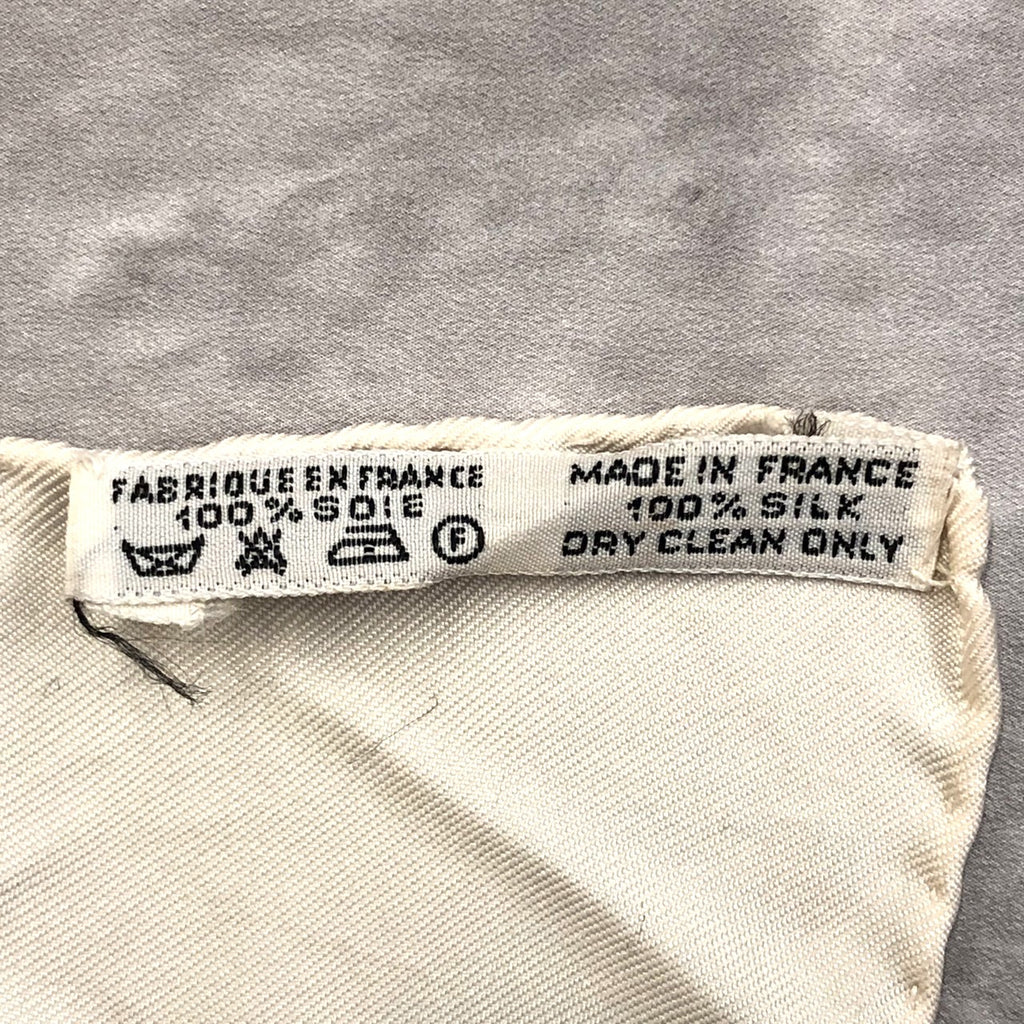 HERMES Carre 90 Poste et Cavalerie Scarf, Gold, Silk, Women's PRE-OWNED