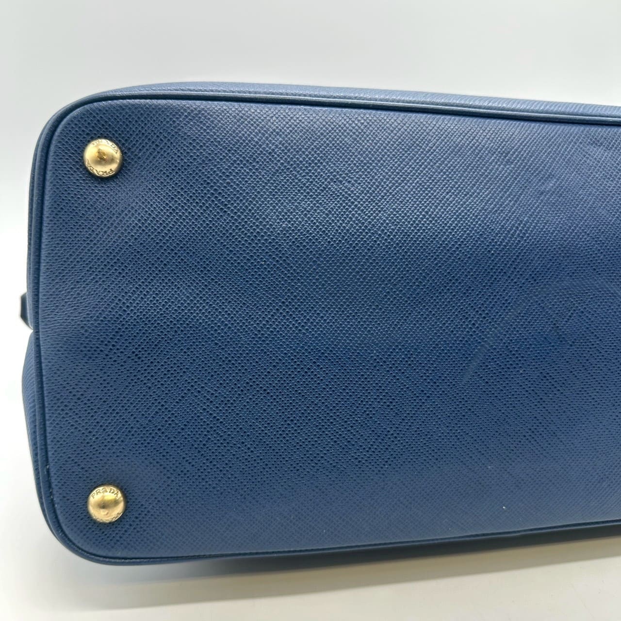 PRADA Prada handbag tote bag Saffiano leather blue vintage women's men's fashion brand USED