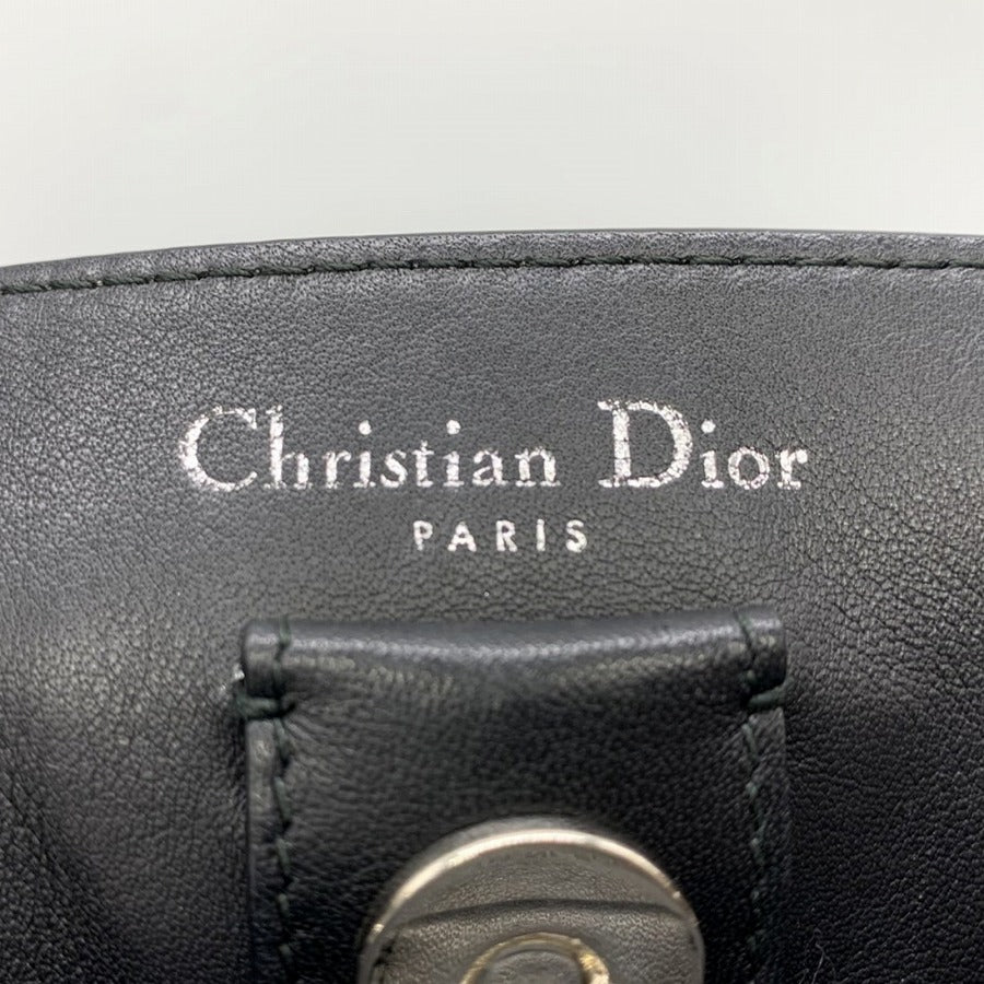 Dior 2016 Cruise Collection Paradise Series Diorissimo Handbag Shoulder Bag in Black Calf Leather for Women
