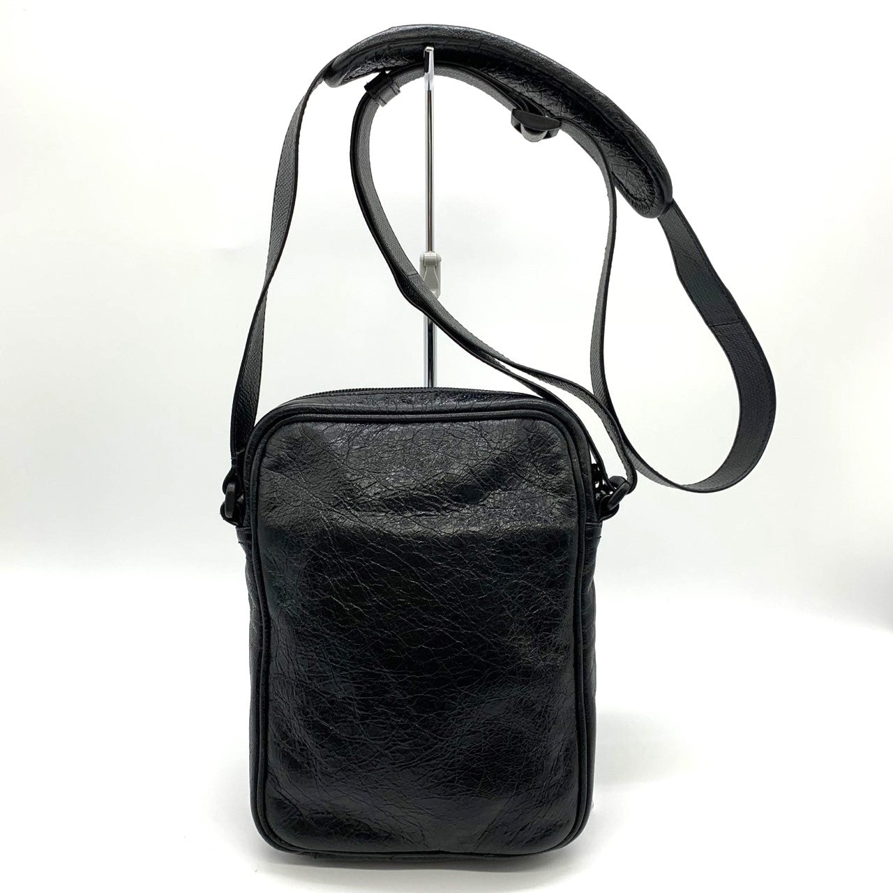 BALENCIAGA x adidas Collaboration Balenciaga Adidas Small Messenger Bag/Crossbody/Shoulder Bag Black 721850