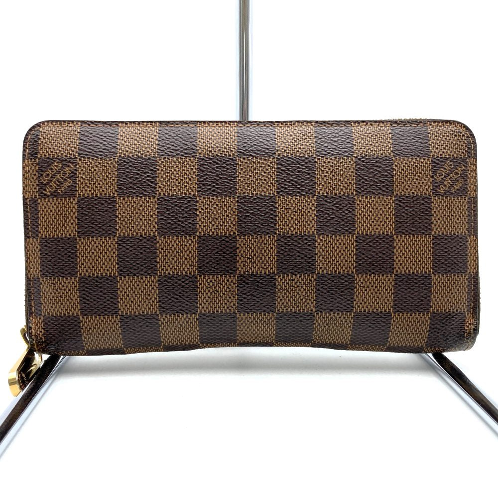 LOUIS VUITTON N60015 Zippy Wallet Land Zip Long Wallet Damier Men's Women's Wallet PRE-OWNED