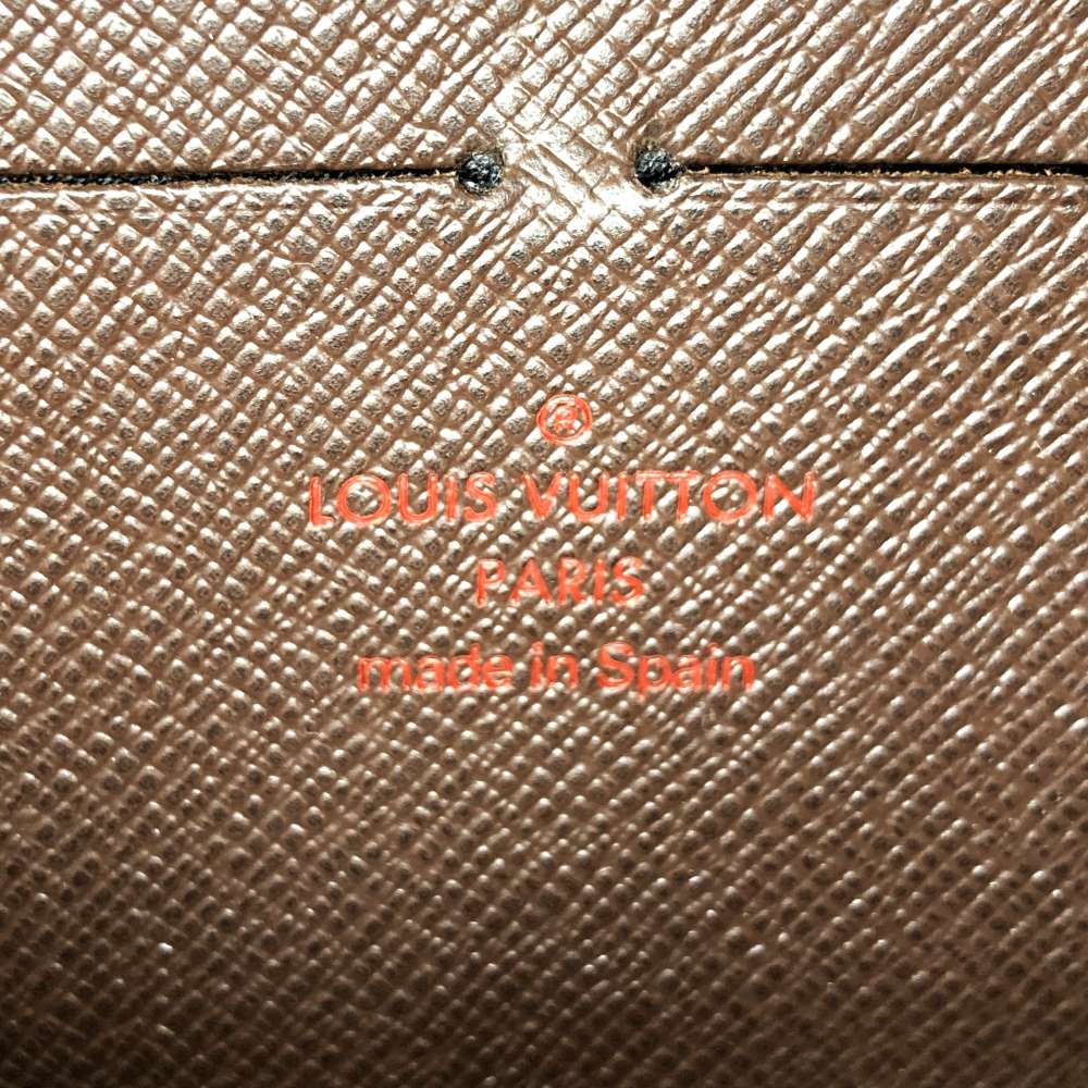 LOUIS VUITTON N60015 Zippy Wallet Land Zip Long Wallet Damier Men's Women's Wallet PRE-OWNED