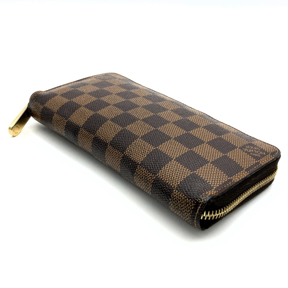 LOUIS VUITTON N60015 Zippy Wallet Land Zip Long Wallet Damier Men's Women's Wallet PRE-OWNED