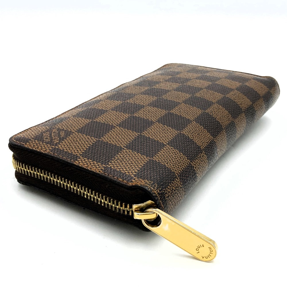 LOUIS VUITTON N60015 Zippy Wallet Land Zip Long Wallet Damier Men's Women's Wallet PRE-OWNED