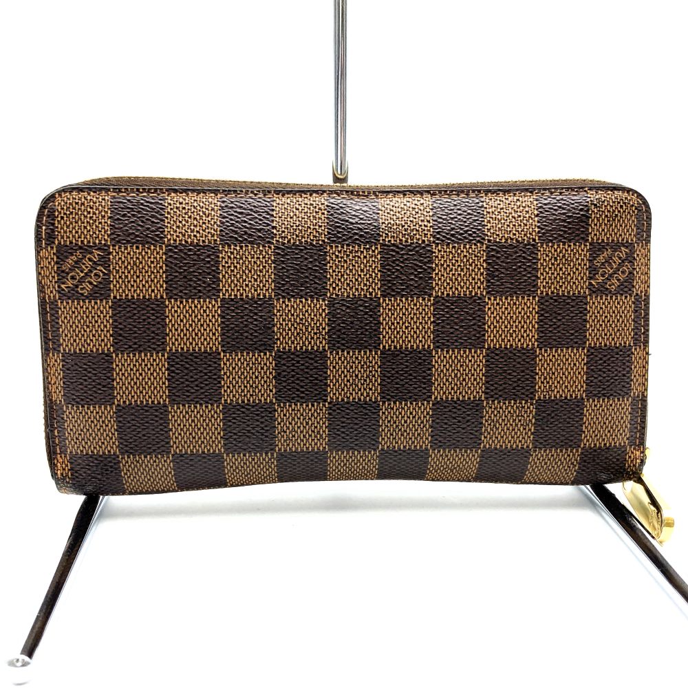 LOUIS VUITTON N60015 Zippy Wallet Land Zip Long Wallet Damier Men's Women's Wallet PRE-OWNED