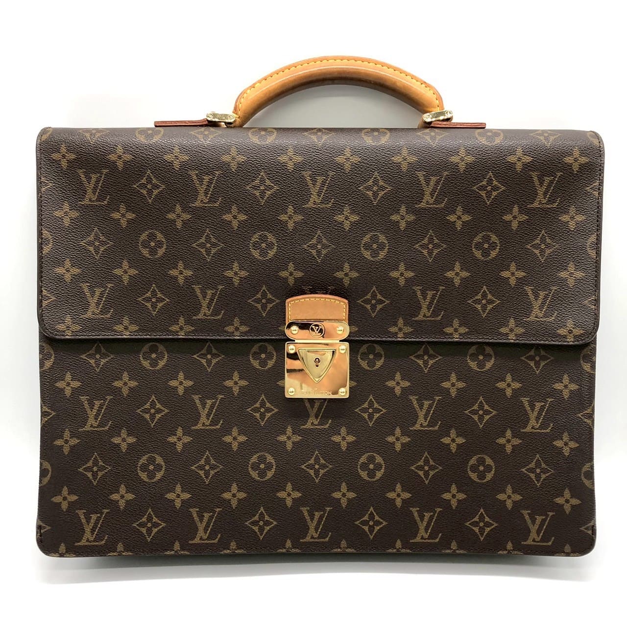 LOUIS VUITTON M53027 Robusto 1 Business Bag Briefcase Handbag Monogram Brown Men's Vintage Brand PRE-OWNED