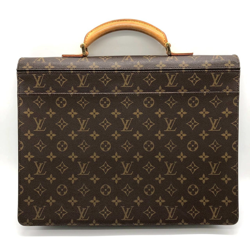 LOUIS VUITTON M53027 Robusto 1 Business Bag Briefcase Handbag Monogram Brown Men's Vintage Brand PRE-OWNED