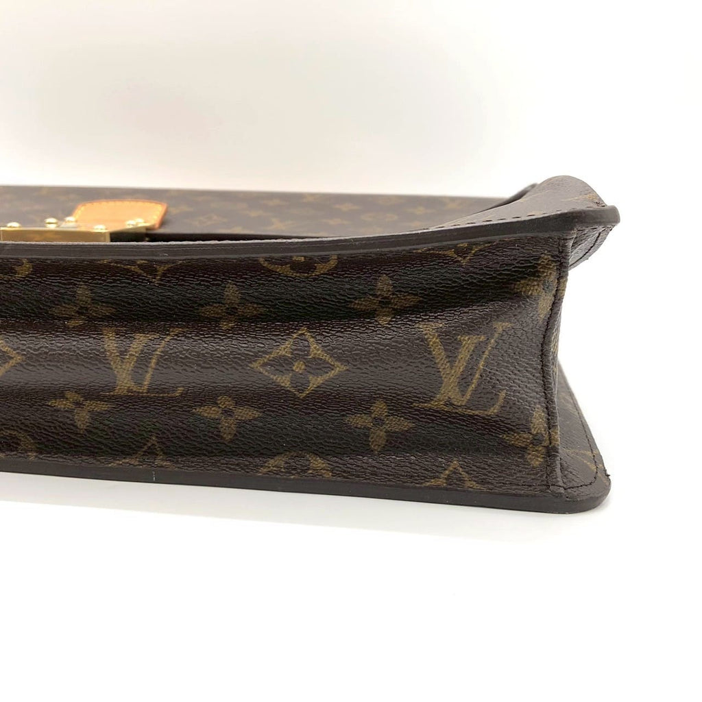 LOUIS VUITTON M53027 Robusto 1 Business Bag Briefcase Handbag Monogram Brown Men's Vintage Brand PRE-OWNED