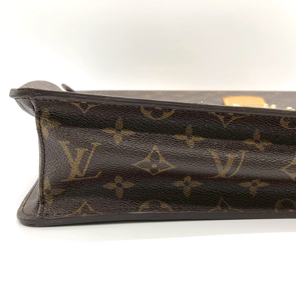 LOUIS VUITTON M53027 Robusto 1 Business Bag Briefcase Handbag Monogram Brown Men's Vintage Brand PRE-OWNED