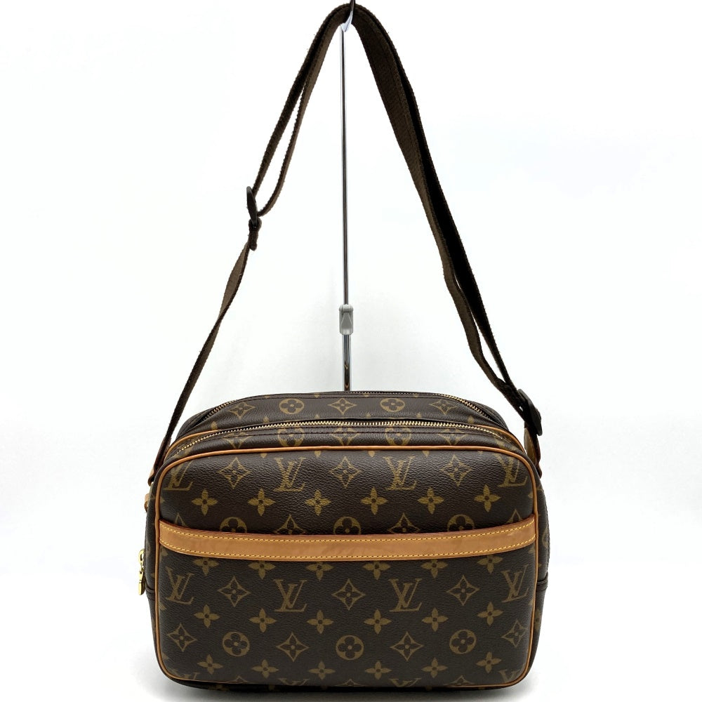 Louis Vuitton M45254 Reporter PM Crossbody Shoulder Bag Brown Monogram Women's LOUIS VUITTON PRE-OWNED