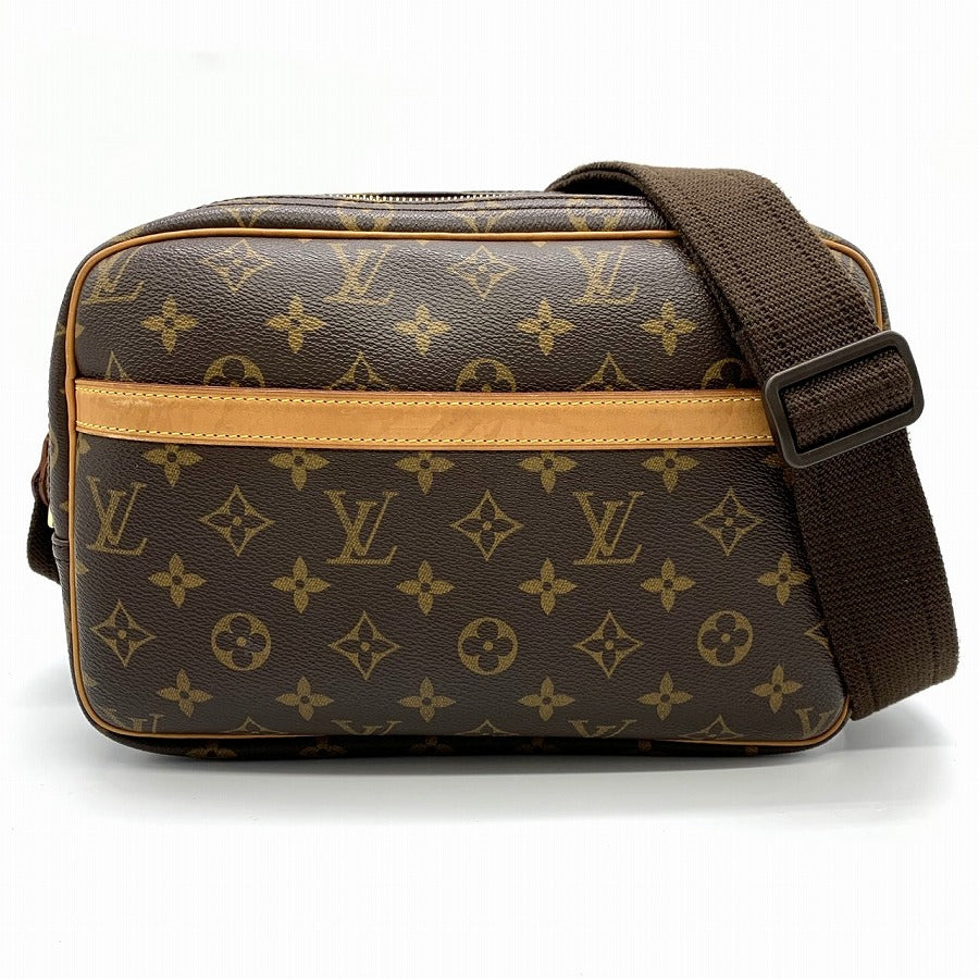 Louis Vuitton M45254 Reporter PM Crossbody Shoulder Bag Brown Monogram Women's LOUIS VUITTON PRE-OWNED
