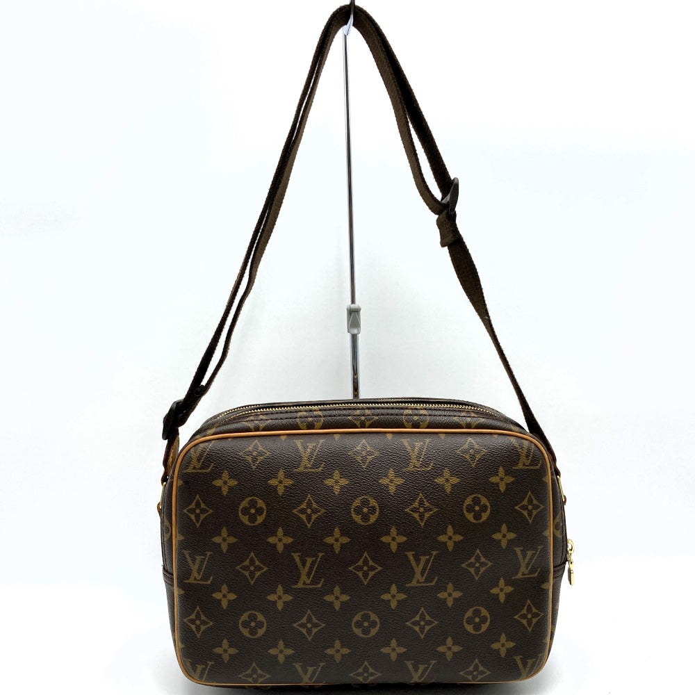 Louis Vuitton M45254 Reporter PM Crossbody Shoulder Bag Brown Monogram Women's LOUIS VUITTON PRE-OWNED