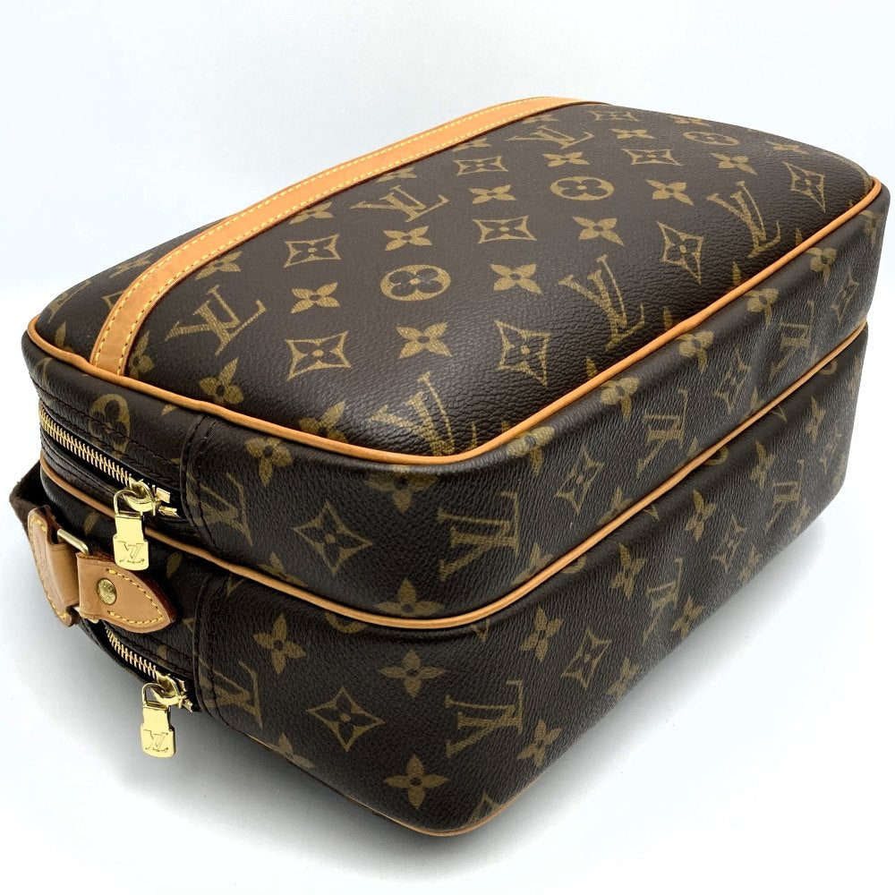 Louis Vuitton M45254 Reporter PM Crossbody Shoulder Bag Brown Monogram Women's LOUIS VUITTON PRE-OWNED