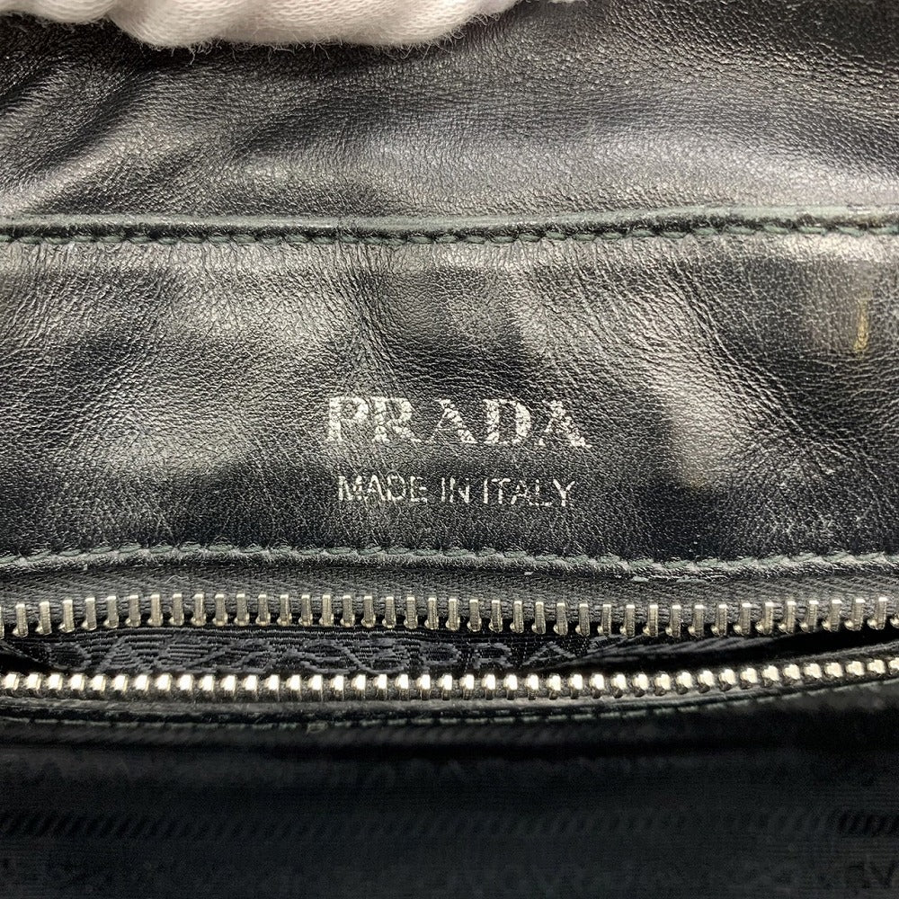 PRADA Diagram Handbag/Shoulder Bag, 2-way, Crossbody, Leather, Black, Women's/Men's, Brand