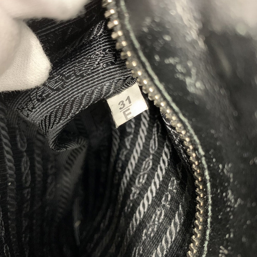 PRADA Diagram Handbag/Shoulder Bag, 2-way, Crossbody, Leather, Black, Women's/Men's, Brand