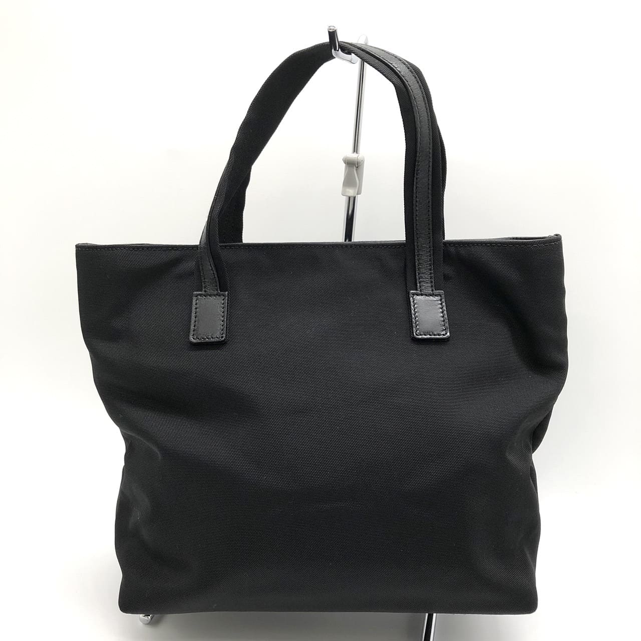 GUCCI 002 1080 Handbag, Nylon Leather, Black, Women's/Men's, Vintage Fashion Brand, USED, Gift