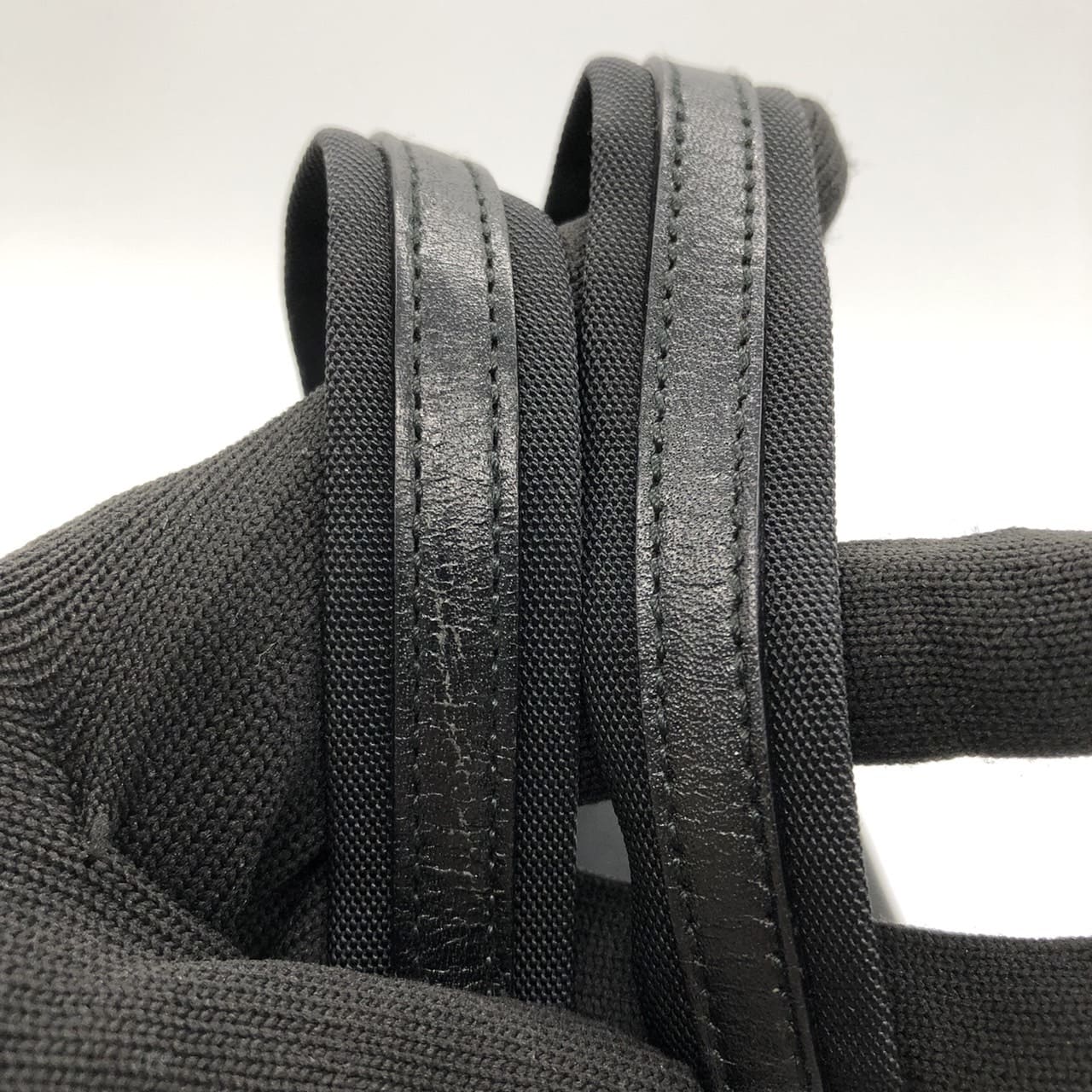 GUCCI 002 1080 Handbag, Nylon Leather, Black, Women's/Men's, Vintage Fashion Brand, USED, Gift