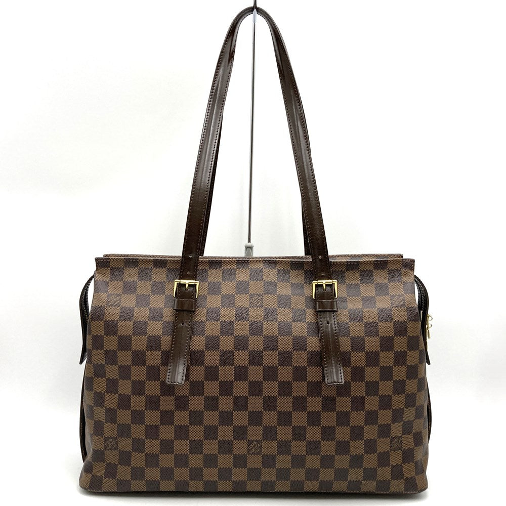 LOUIS VUITTON N51119 Chelsea Shoulder Bag Tote Bag Damier Canvas Ebene Women's PRE-OWNED
