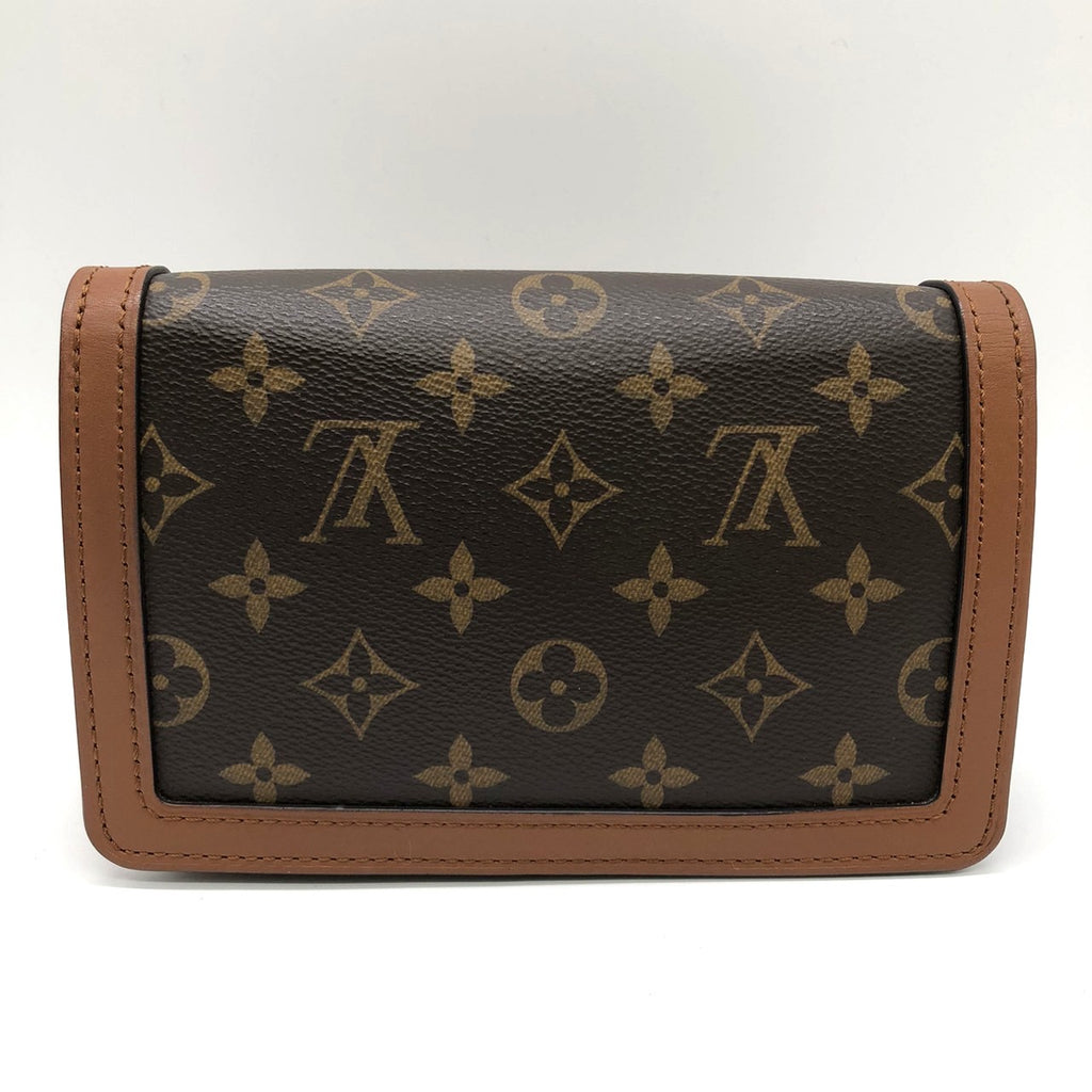 LOUIS VUITTON M44586 Monogram Reverse Bum Bag, Brown, for Men and Women PRE-OWNED