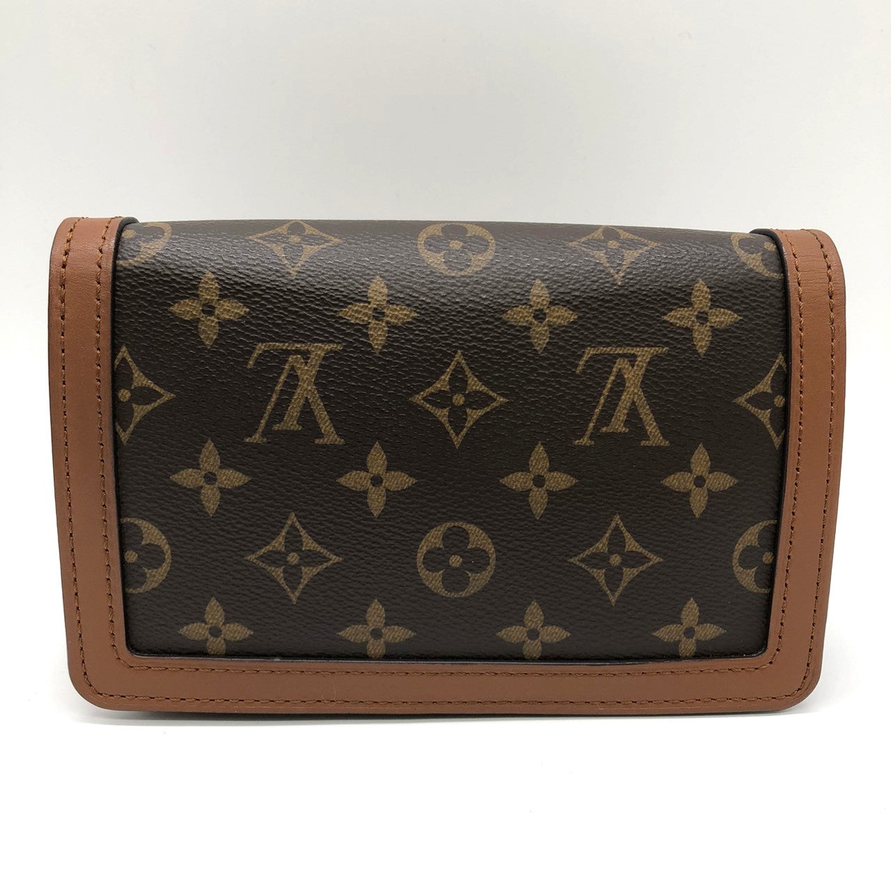 LOUIS VUITTON M44586 Monogram Reverse Bum Bag, Brown, for Men and Women