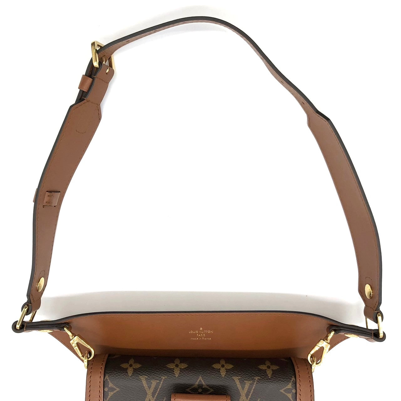 LOUIS VUITTON M44586 Monogram Reverse Bum Bag, Brown, for Men and Women
