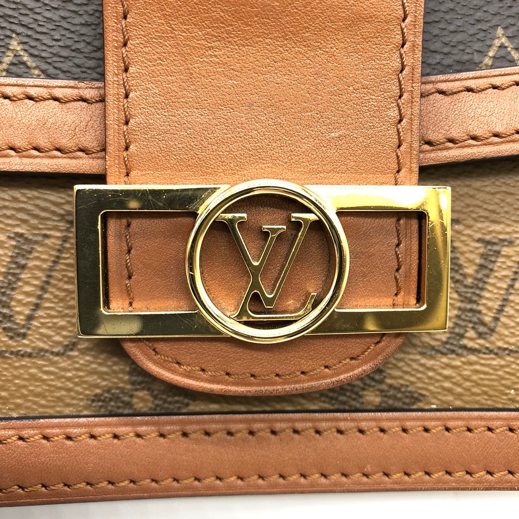 LOUIS VUITTON M44586 Monogram Reverse Bum Bag, Brown, for Men and Women PRE-OWNED