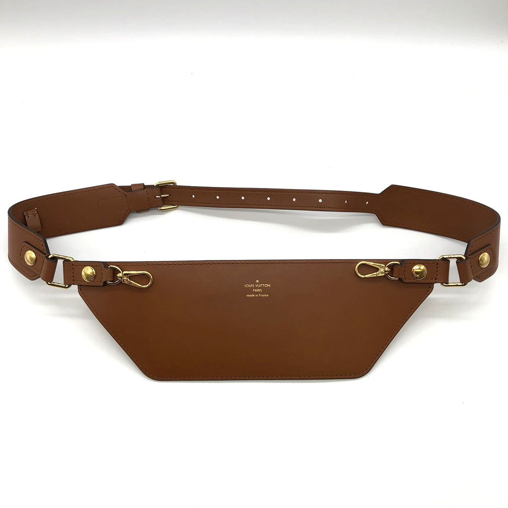 LOUIS VUITTON M44586 Monogram Reverse Bum Bag, Brown, for Men and Women PRE-OWNED