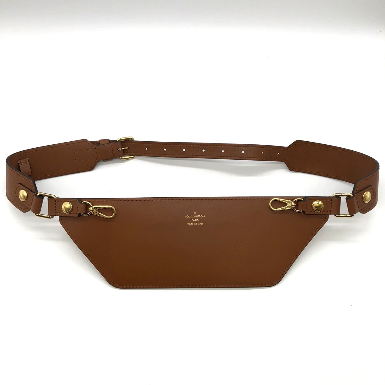 LOUIS VUITTON M44586 Monogram Reverse Bum Bag, Brown, for Men and Women