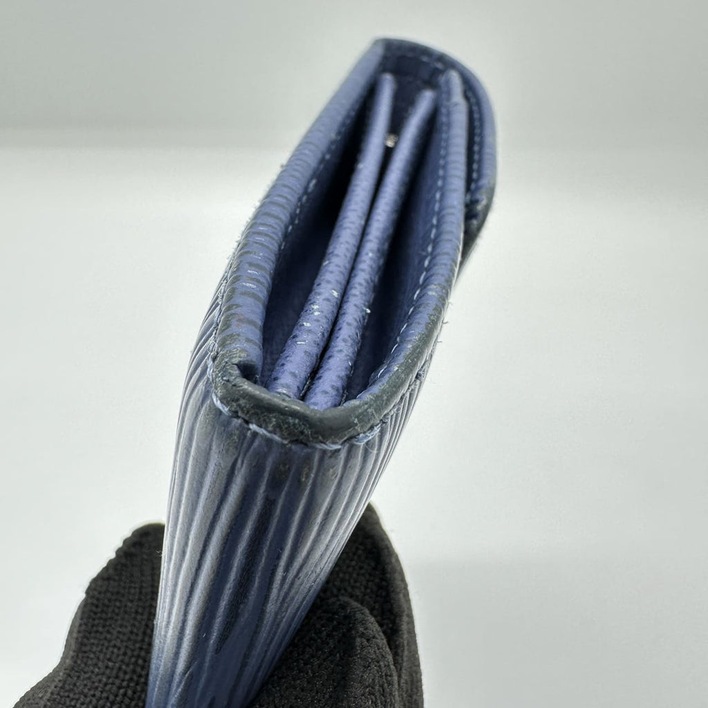 Excellent condition LOUIS VUITTON Portefeuille Sarah (older model) M60324 long wallet, navy Epi leather, women's/men's, vintage. PRE-OWNED