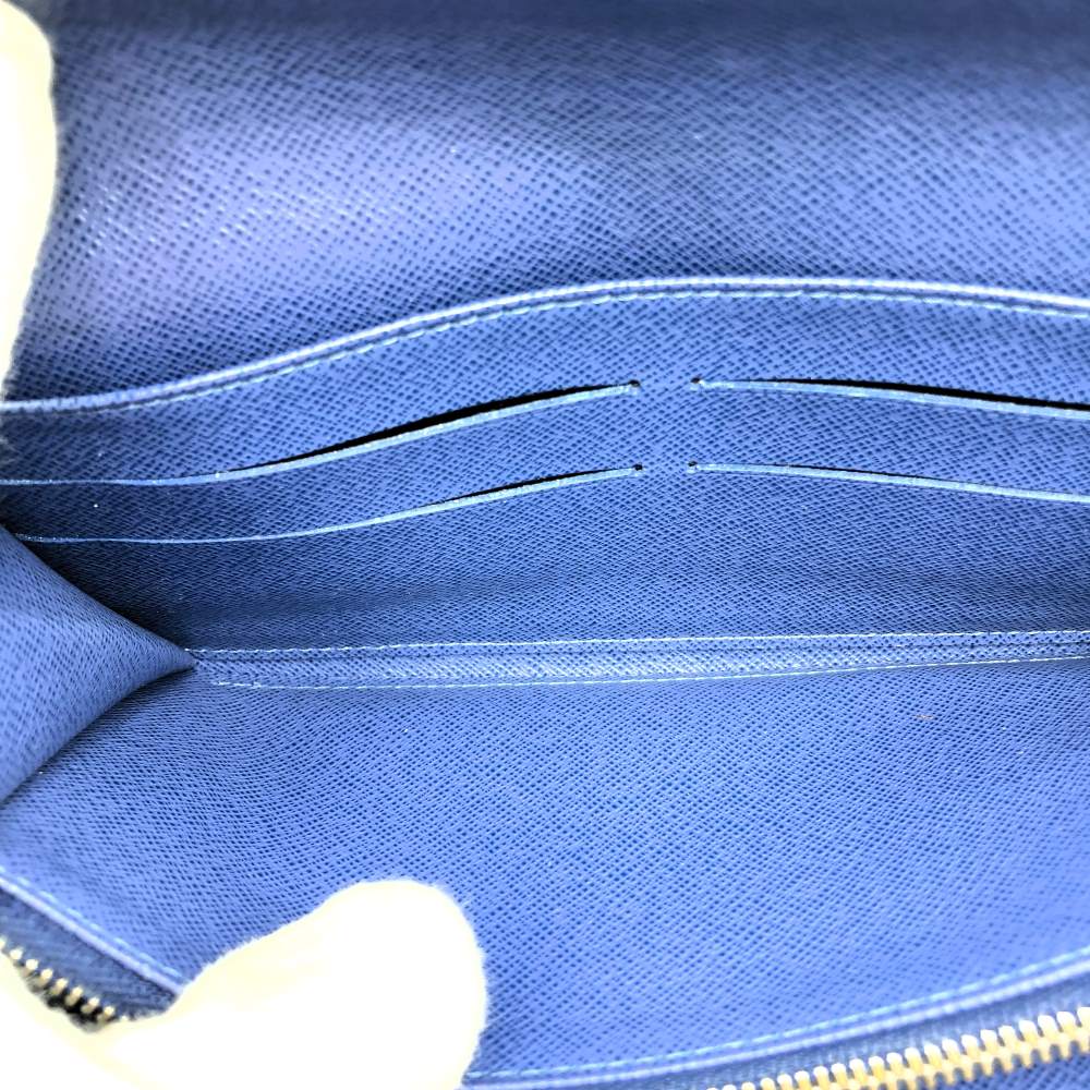 Excellent condition LOUIS VUITTON Portefeuille Sarah (older model) M60324 long wallet, navy Epi leather, women's/men's, vintage. PRE-OWNED