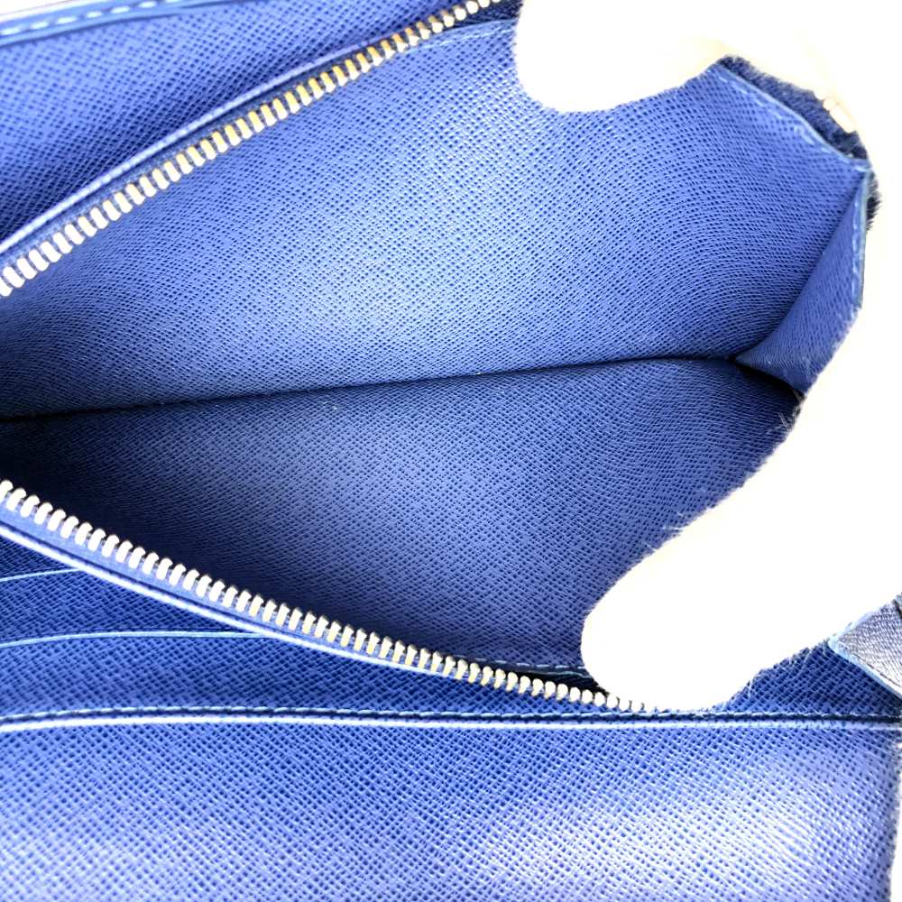 Excellent condition LOUIS VUITTON Portefeuille Sarah (older model) M60324 long wallet, navy Epi leather, women's/men's, vintage.
