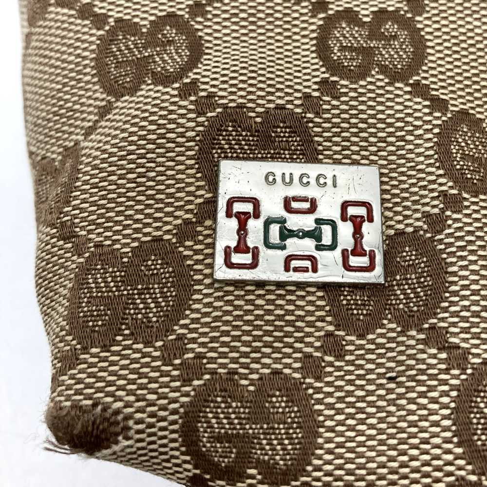 GUCCI 145759 Handbag, Brown, GG Canvas, Sherry Line, Women's Fashion, Brand Name, High-End, Used PRE-OWNED