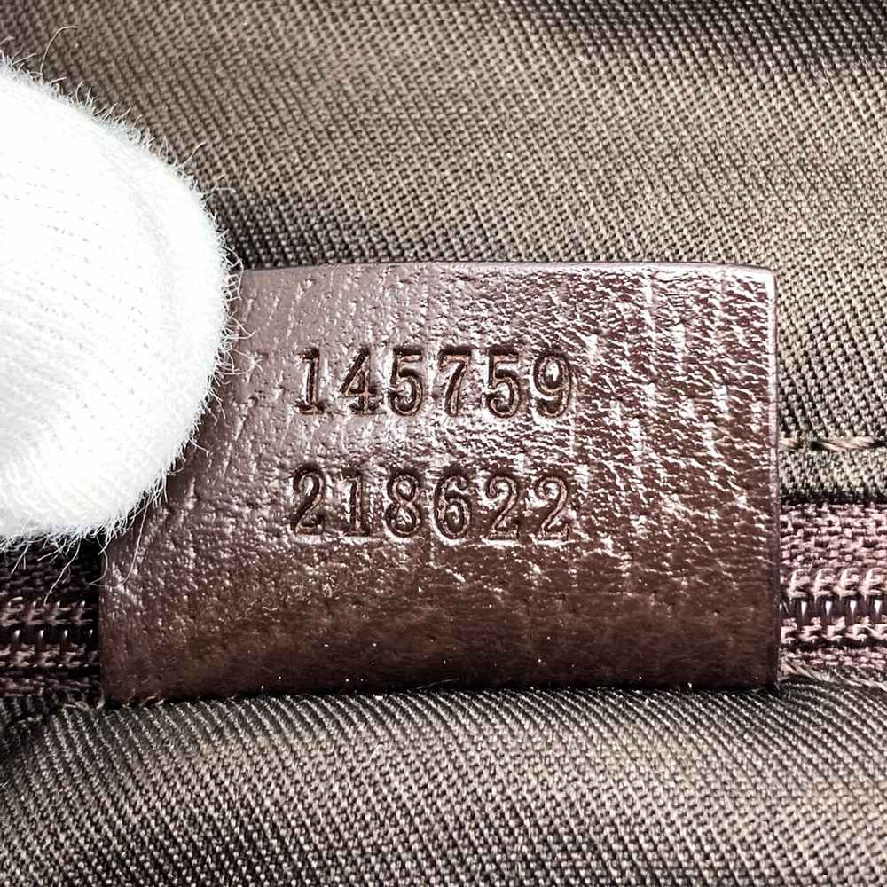 GUCCI 145759 Handbag, Brown, GG Canvas, Sherry Line, Women's Fashion, Brand Name, High-End, Used PRE-OWNED