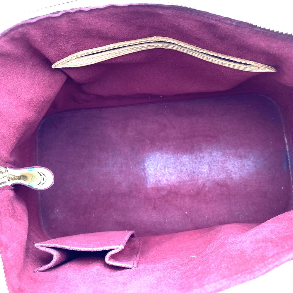 Used Louis Vuitton Alma (old) handbag, white, Monogram Multicolore, M92647.