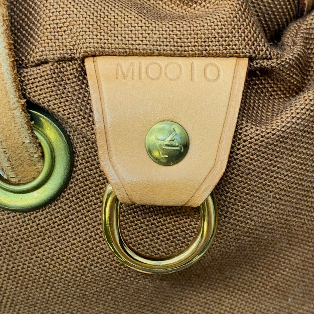 LOUIS VUITTON Montsouris GM M51135 Backpack/Daypack, Monogram Canvas, Brown, Women's PRE-OWNED