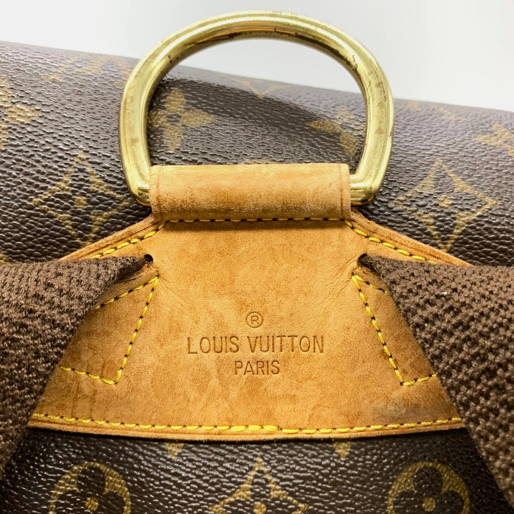 LOUIS VUITTON Montsouris GM M51135 Backpack/Daypack, Monogram Canvas, Brown, Women's PRE-OWNED
