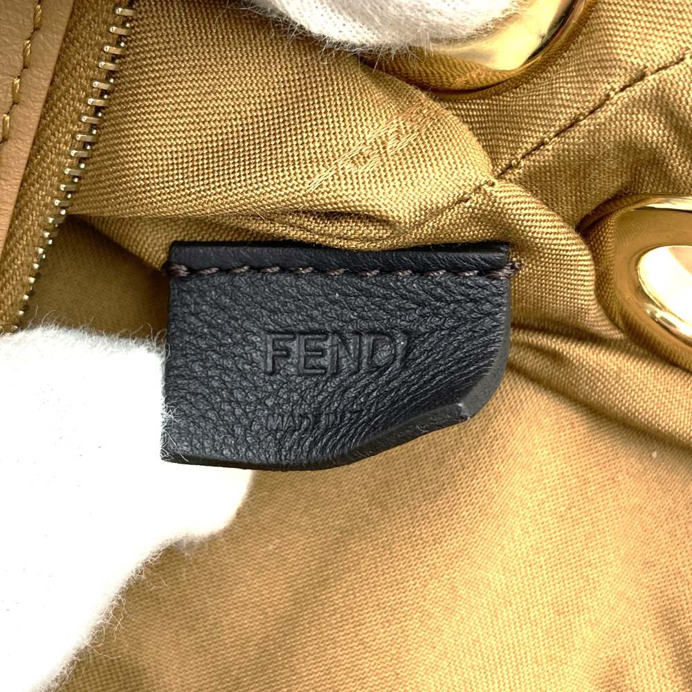 FENDI Triplet 8BS001A1FS 3-Pouch Leather Clutch Bag with Flowers in White/Red/Brown, Women's