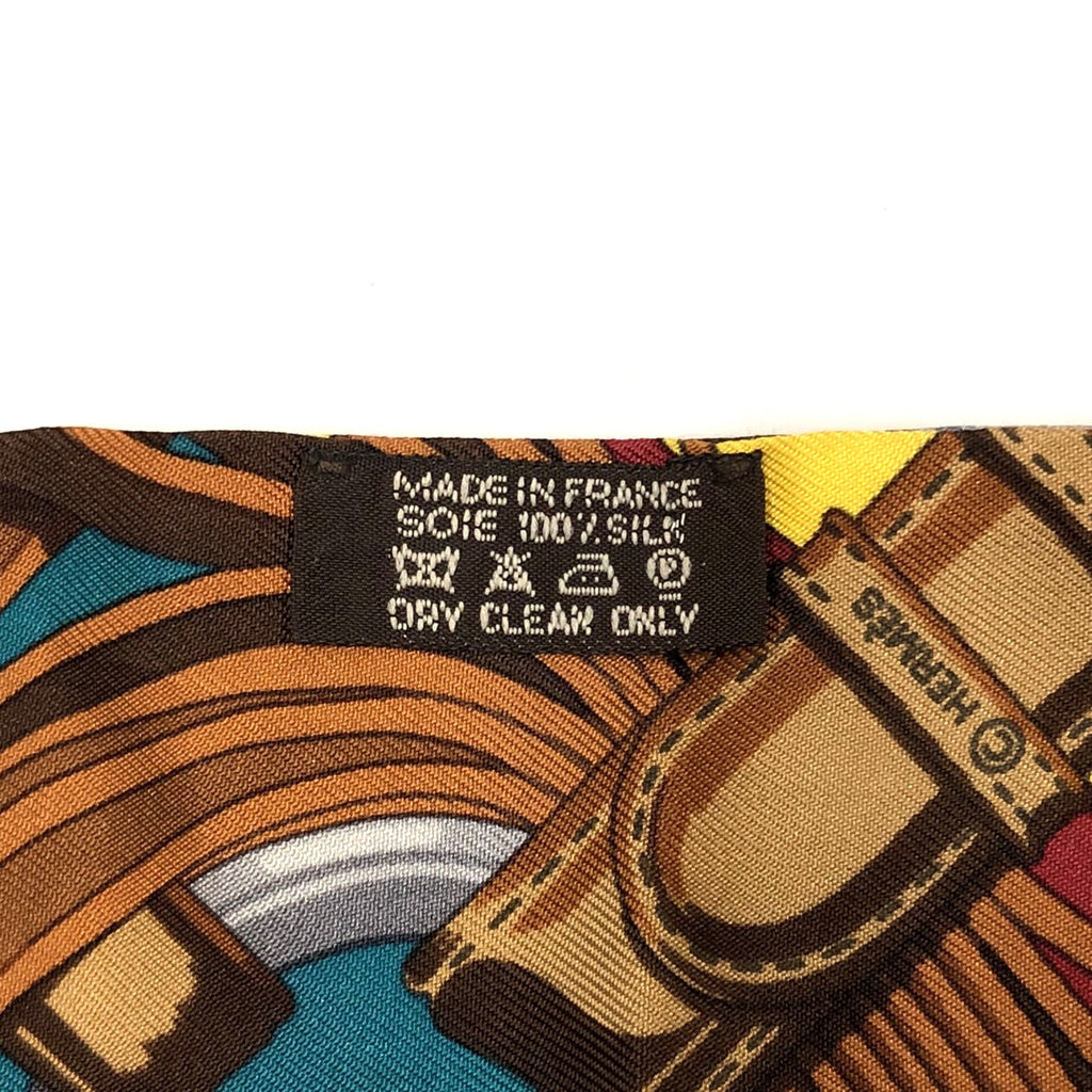 HERMES Twilly Belt Scarf, Silk, Green, Multicolor, Women's Fashion Brand PRE-OWNED