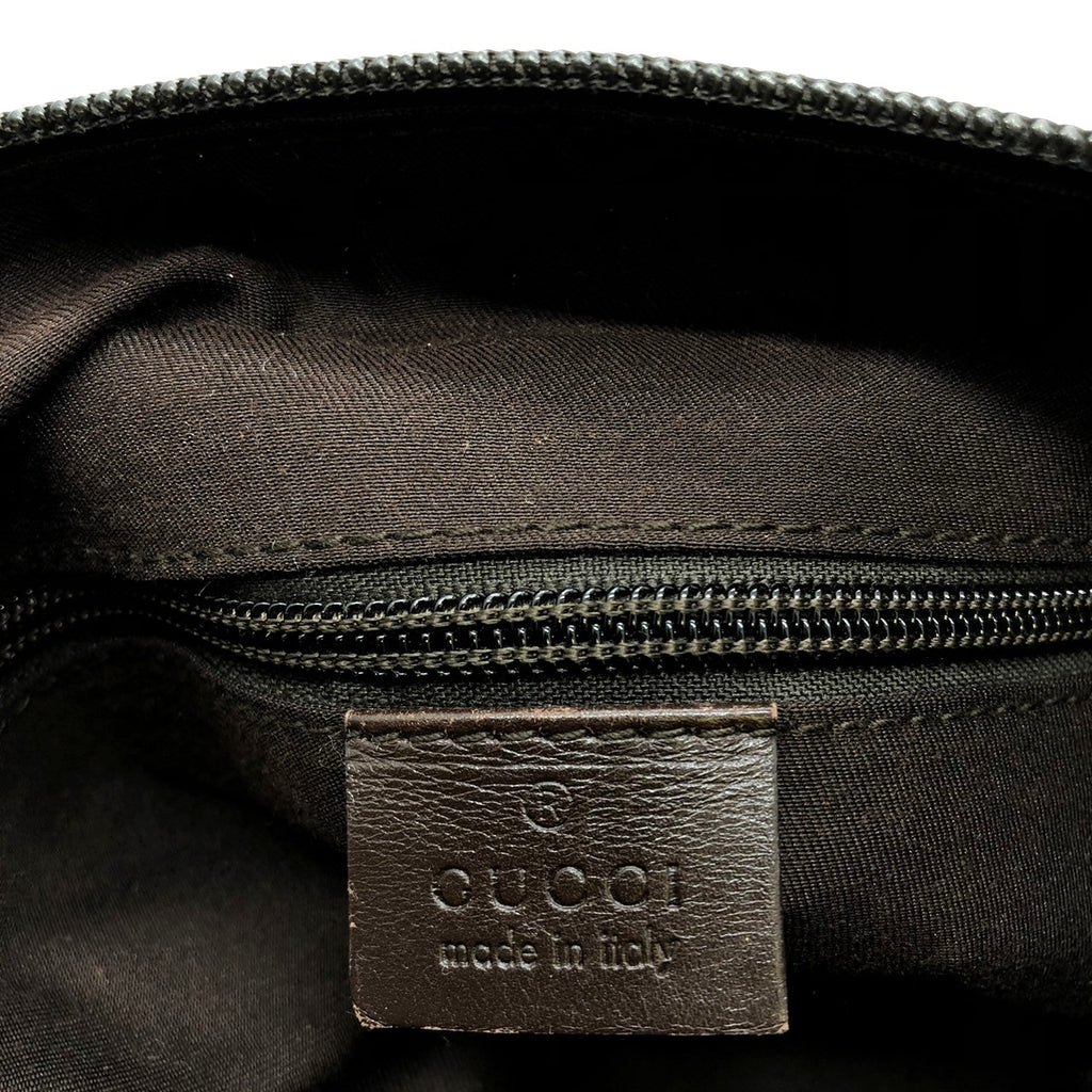 GUCCI 145857 Shoulder Bag, Perforated GG Canvas, Brown, Women's & Men's Fashion PRE-OWNED