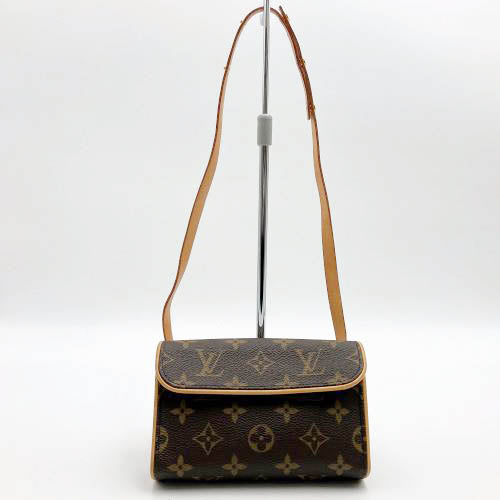 [Excellent Condition] LOUIS VUITTON Pochette Florentine Monogram Waist Bag Pouch Brown Women's Fashion M51855 Used