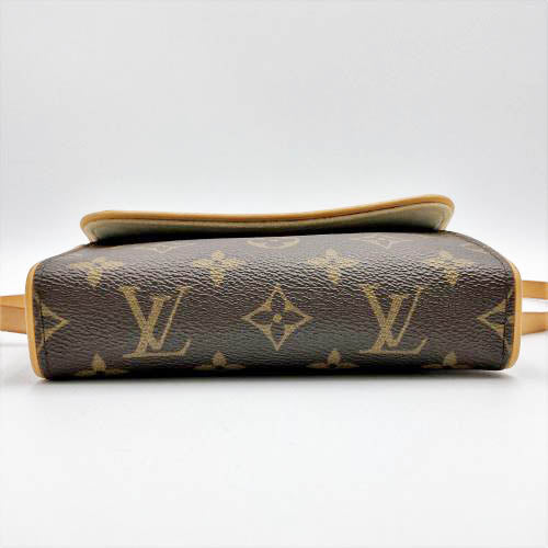 [Excellent Condition] LOUIS VUITTON Pochette Florentine Monogram Waist Bag Pouch Brown Women's Fashion M51855 Used