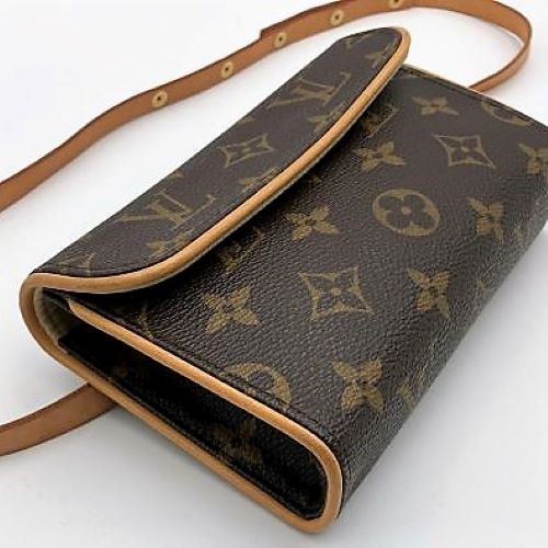[Excellent Condition] LOUIS VUITTON Pochette Florentine Monogram Waist Bag Pouch Brown Women's Fashion M51855 Used