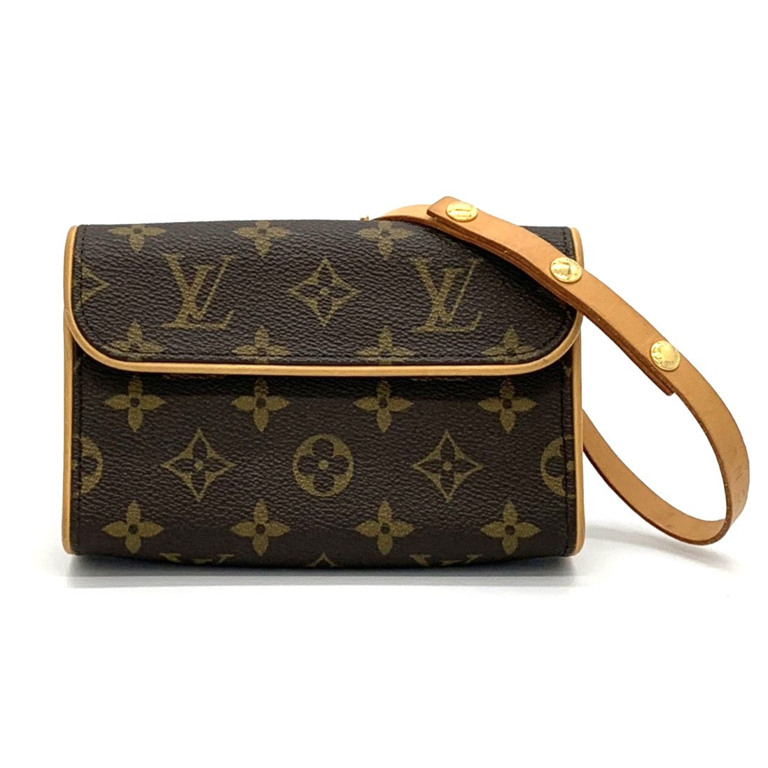 [Excellent Condition] LOUIS VUITTON Pochette Florentine Monogram Waist Bag Pouch Brown Women's Fashion M51855 Used