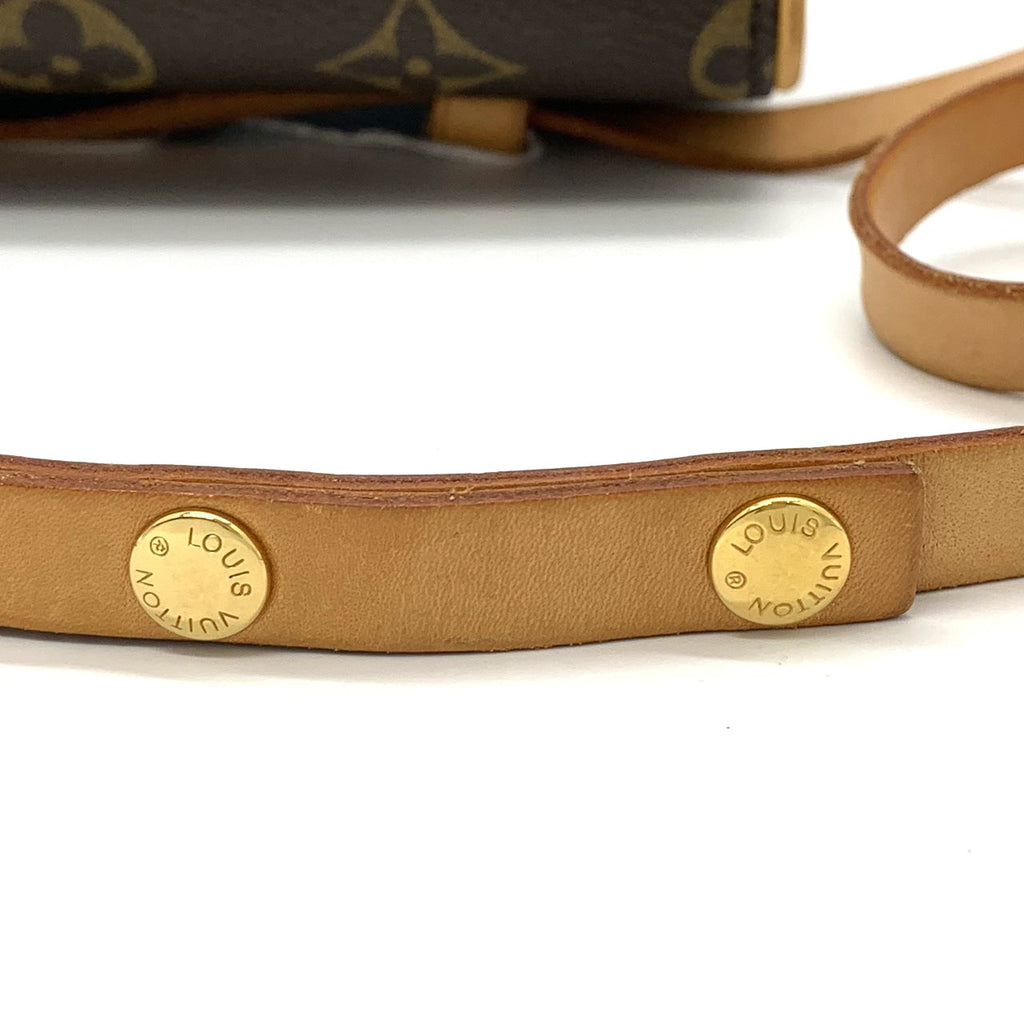 [Excellent Condition] LOUIS VUITTON Pochette Florentine Monogram Waist Bag Pouch Brown Women's Fashion M51855 Used