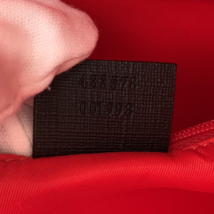 GUCCI 433578 子供用パンキーフレンドバックパック/デイパック、GGスプリームキャンバス、シェリーライン入り、ブラウン、メンズ、レディース、キッズ向け【中古品】