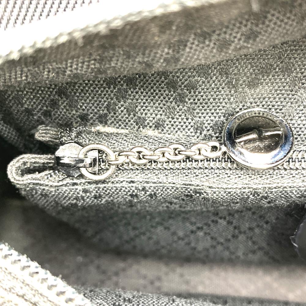 GUCCI 000・1014 Bamboo Handbag, Black Nylon