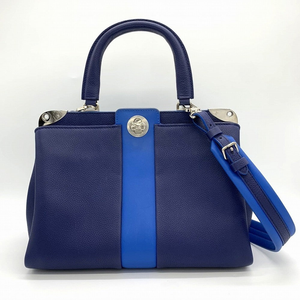 LOUIS VUITTON Astrid M54373 Shoulder Bag 2-way Handbag Leather Navy/Blue Women's Fashion